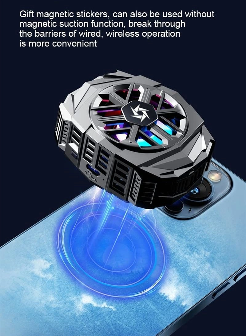 Phone Cooler Fan - Magnetic Built-In Battery Compatible With iPhone 12/13