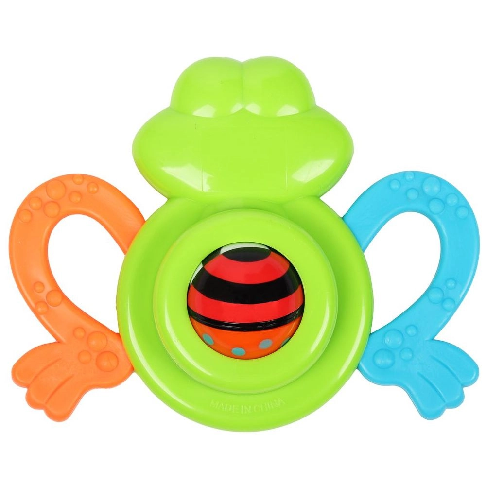 Baby Silly Groovy Frog Rattle & Teether Toy