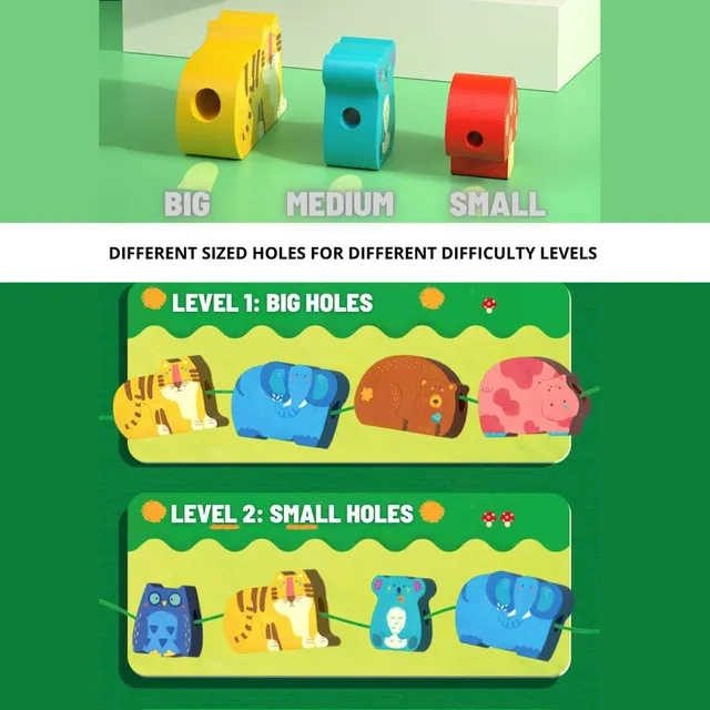 Lacing Beads Math - 18 Months