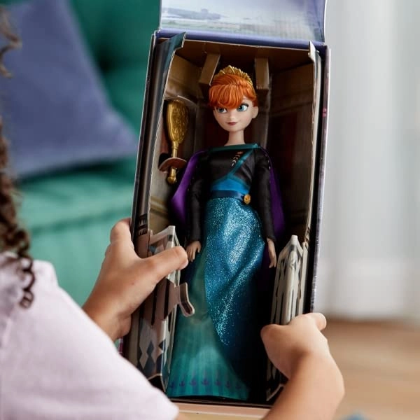 Queen Anna Doll - Frozen 2 29cm Satin Dress Ages 3+