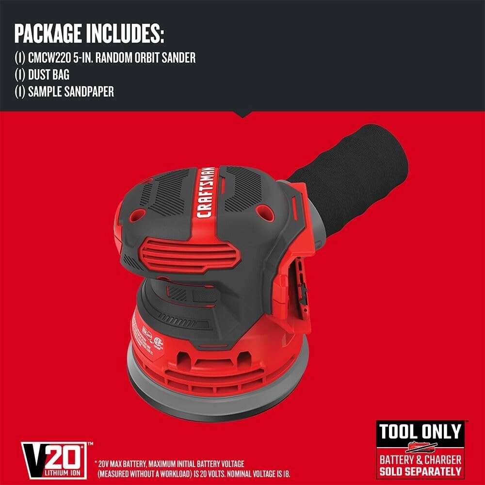 V20 Orbital Sander - Cordless 12000 OPM