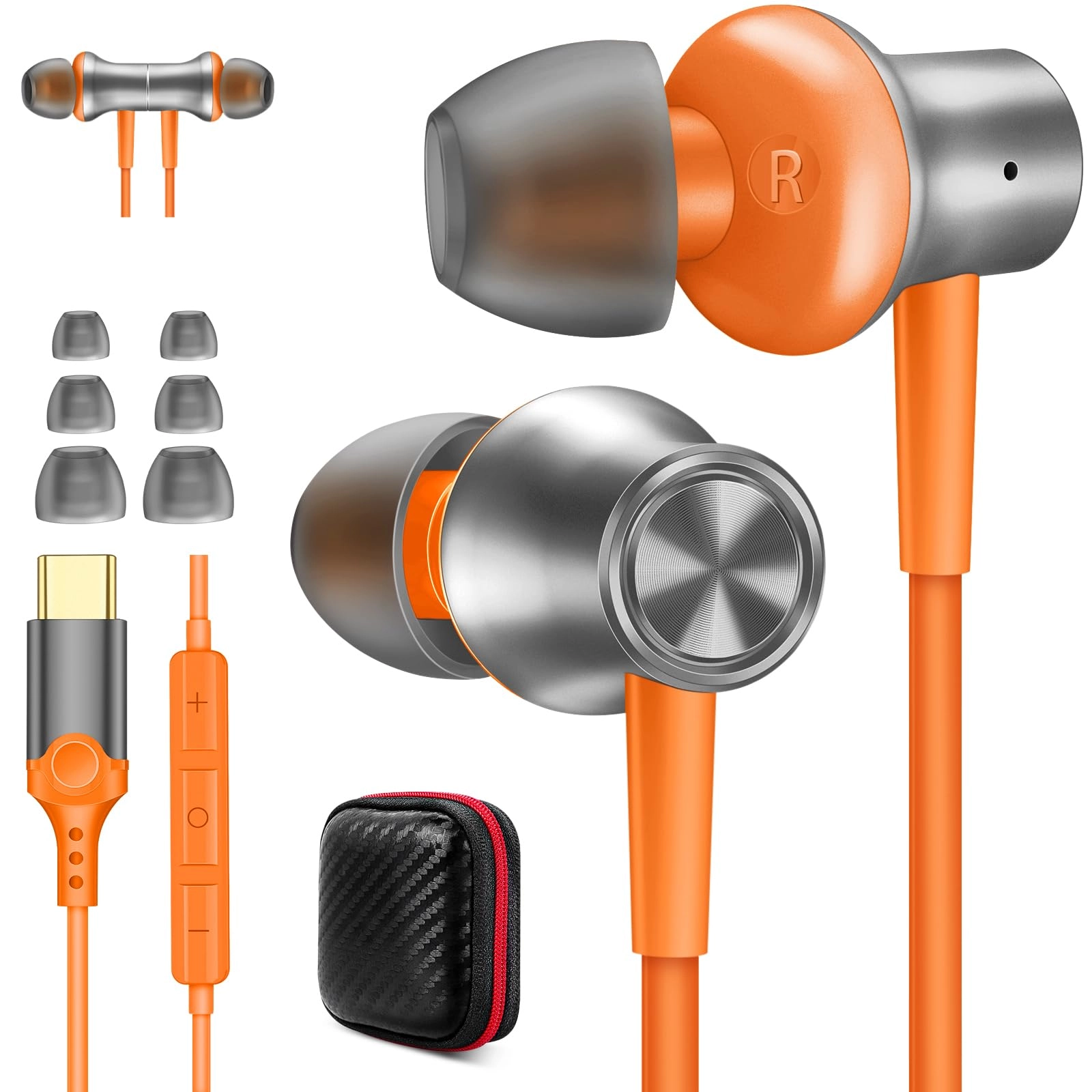 USB C Earbuds Wired Earbud
