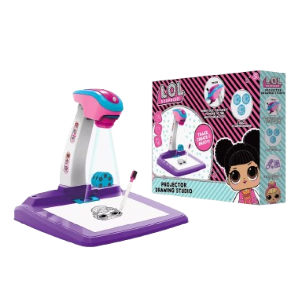 Projector Drawing Set - projector sticker two pens penholder