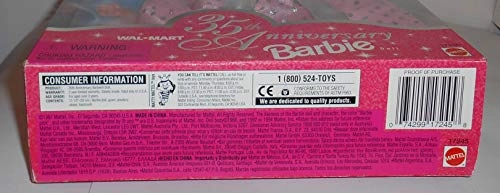 Barbie 35th Anniversary Doll - 1997 Walmart Special Edition Ages 12+