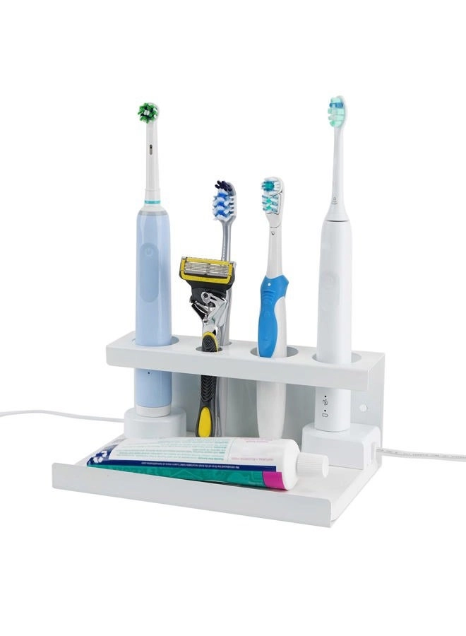 Adorila Electric Toothbrush Countertop Holder - Wall Mounted 5 slots