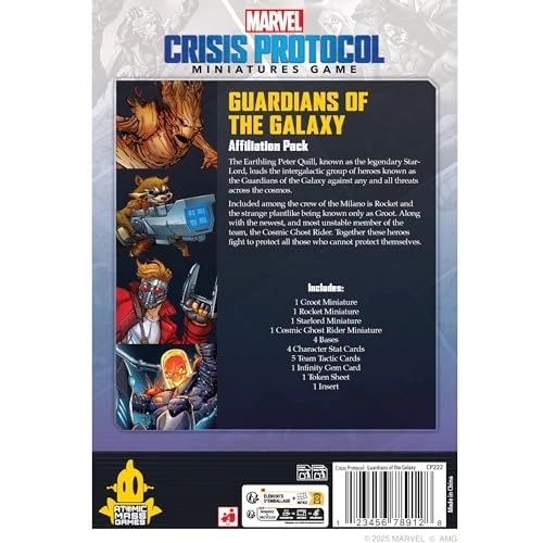 Marvel: Crisis Protocol Guardians of The Galaxy Affiliation Pack - Tabletop Superhero Game
