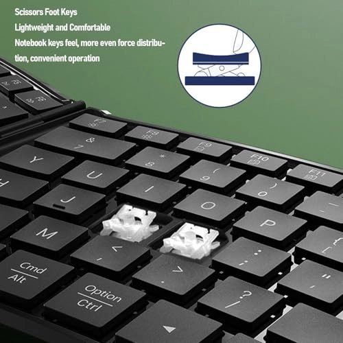 Ergonomic Foldable Keyboard - Wireless