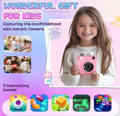 Instant Print Camera - 1080P 32GB