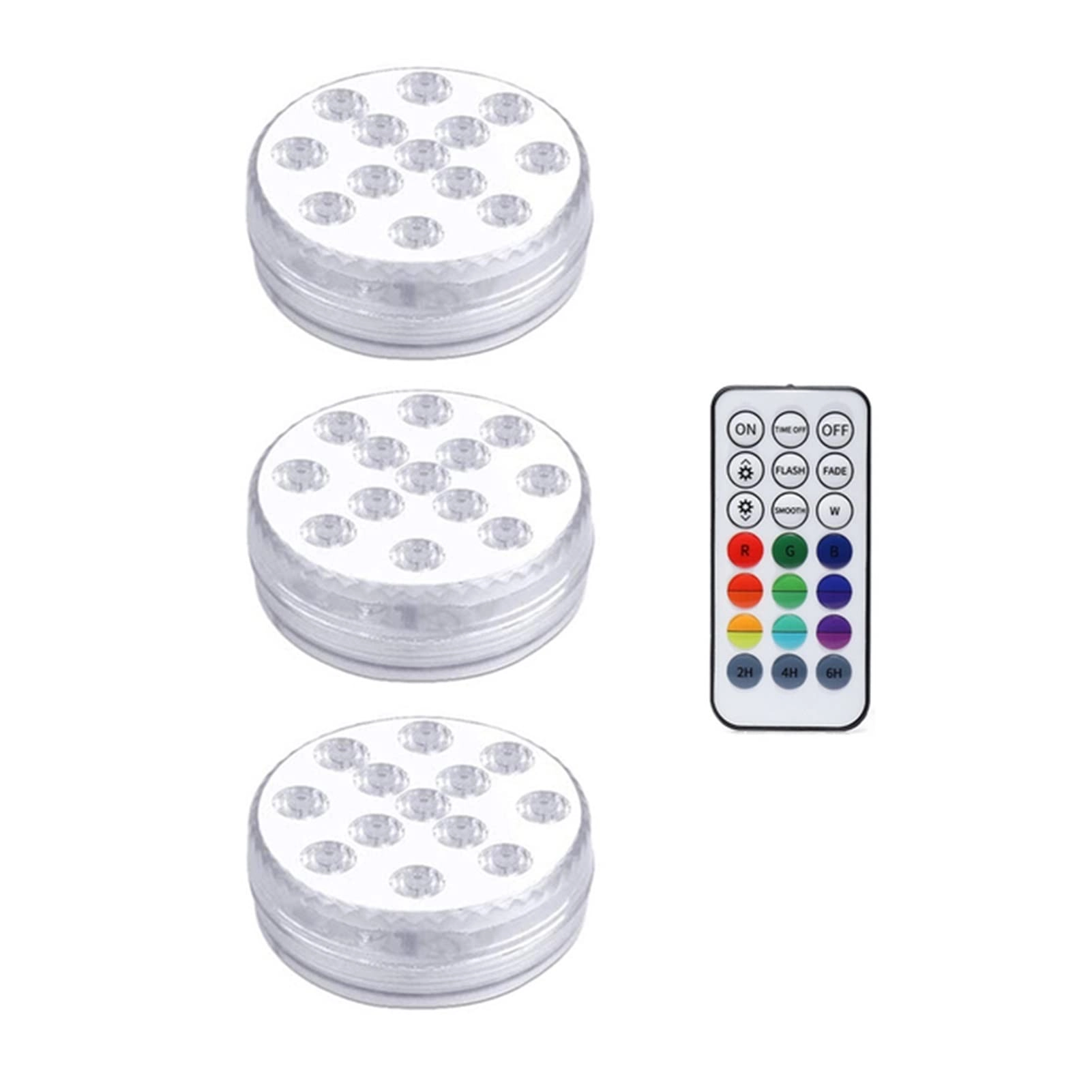 Underwater Submersible LED Lights - 13 LEDs IP68 USB Rechargeable