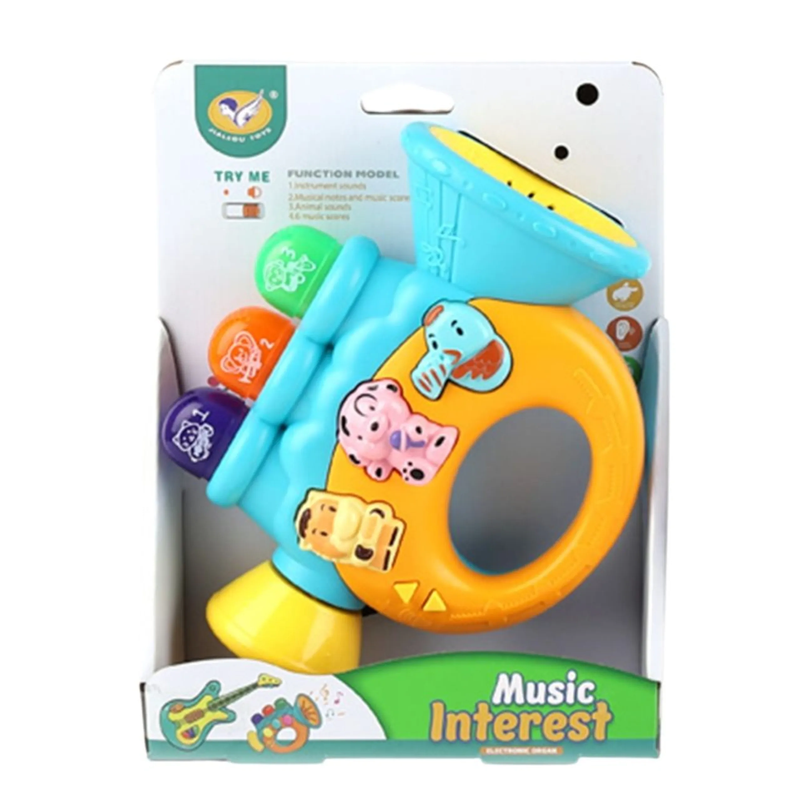 Stuffed Animal Rattle Bar Toy - 3 months Soft plush Rabbit