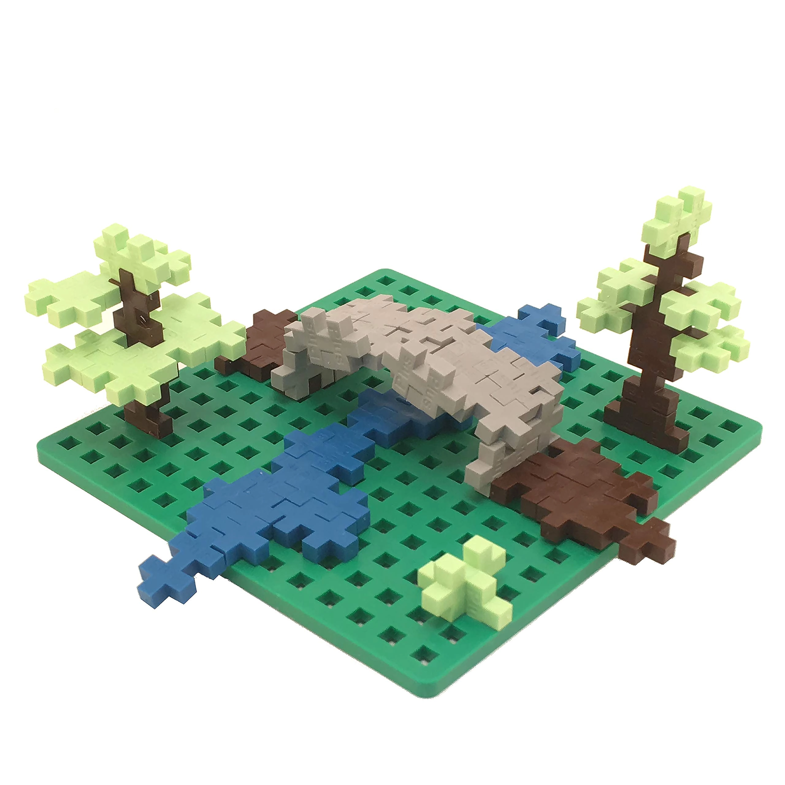 Green Baseplate Duo - Plastic Building Block 1