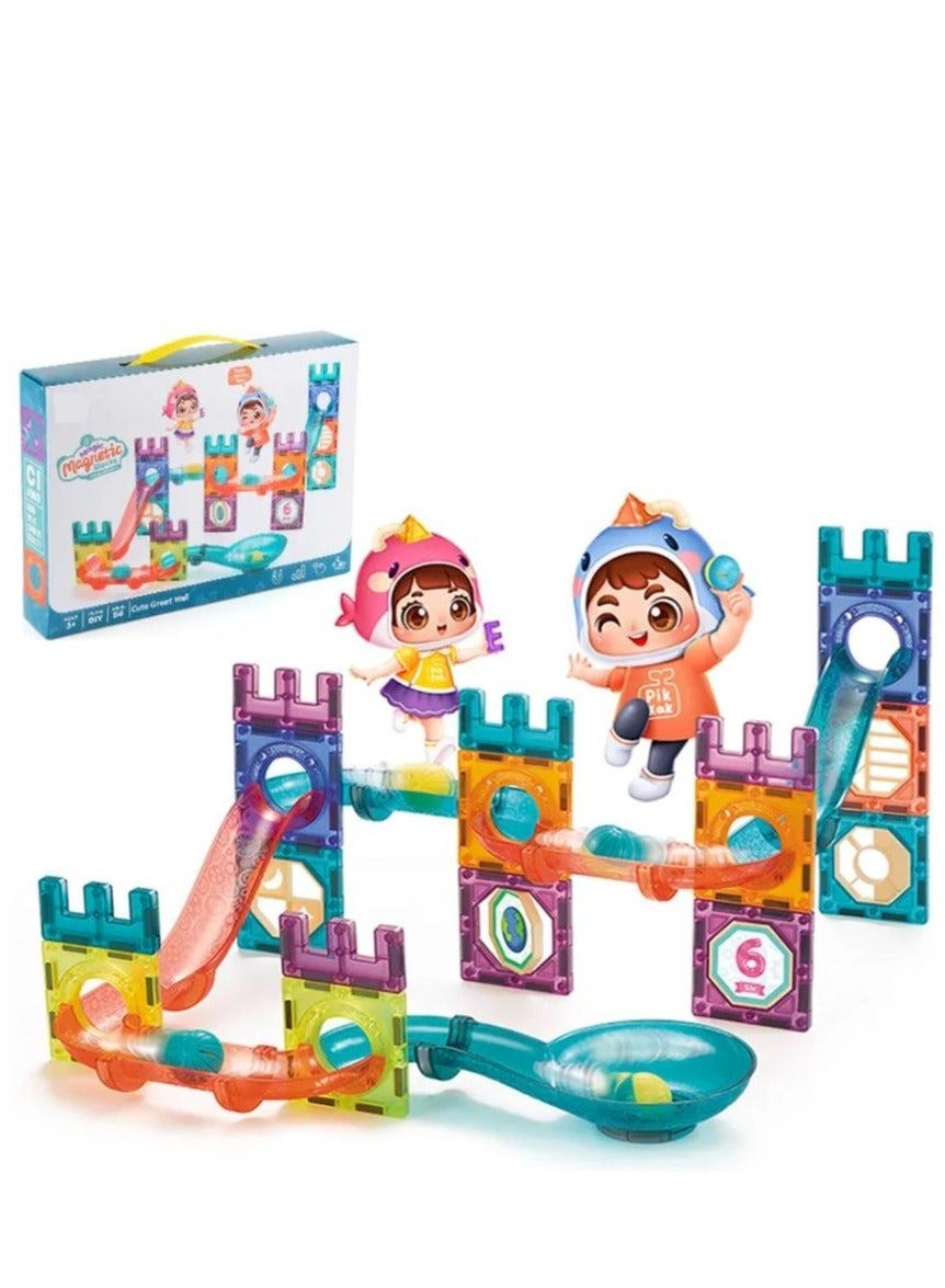 Magnetic Building Blocks - 54 pcs