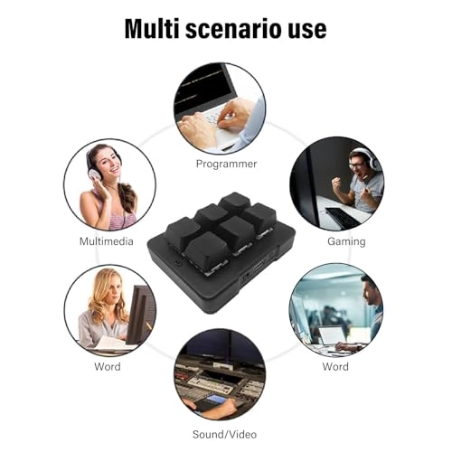 6 Key Macro Keyboard - Wired/Wireless