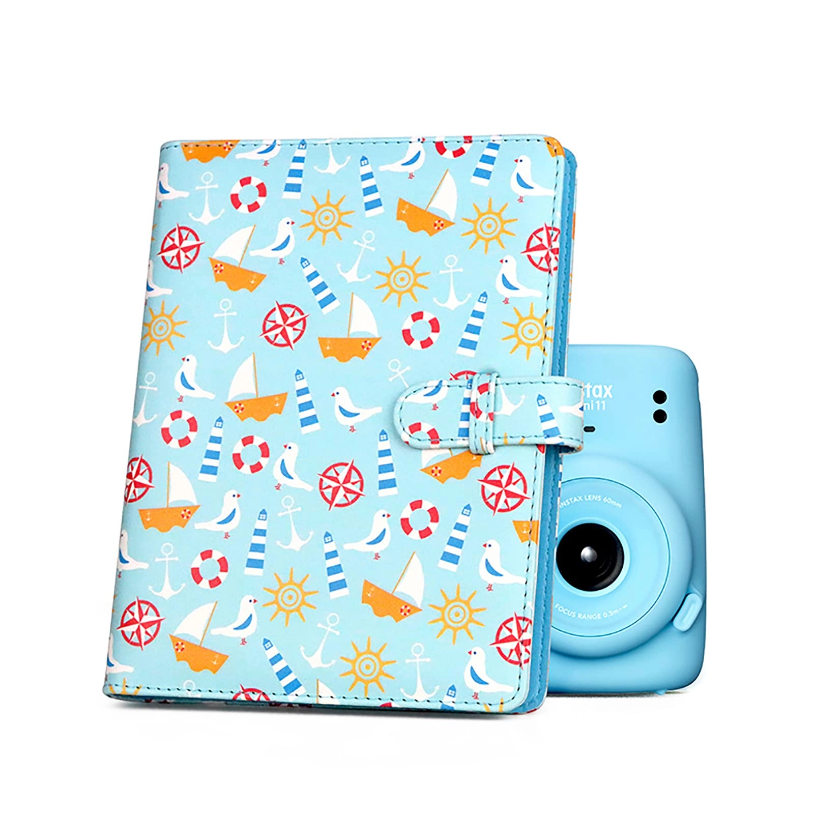 HIYQIN Instax Mini 128 Pockets PU Leather Photo Album