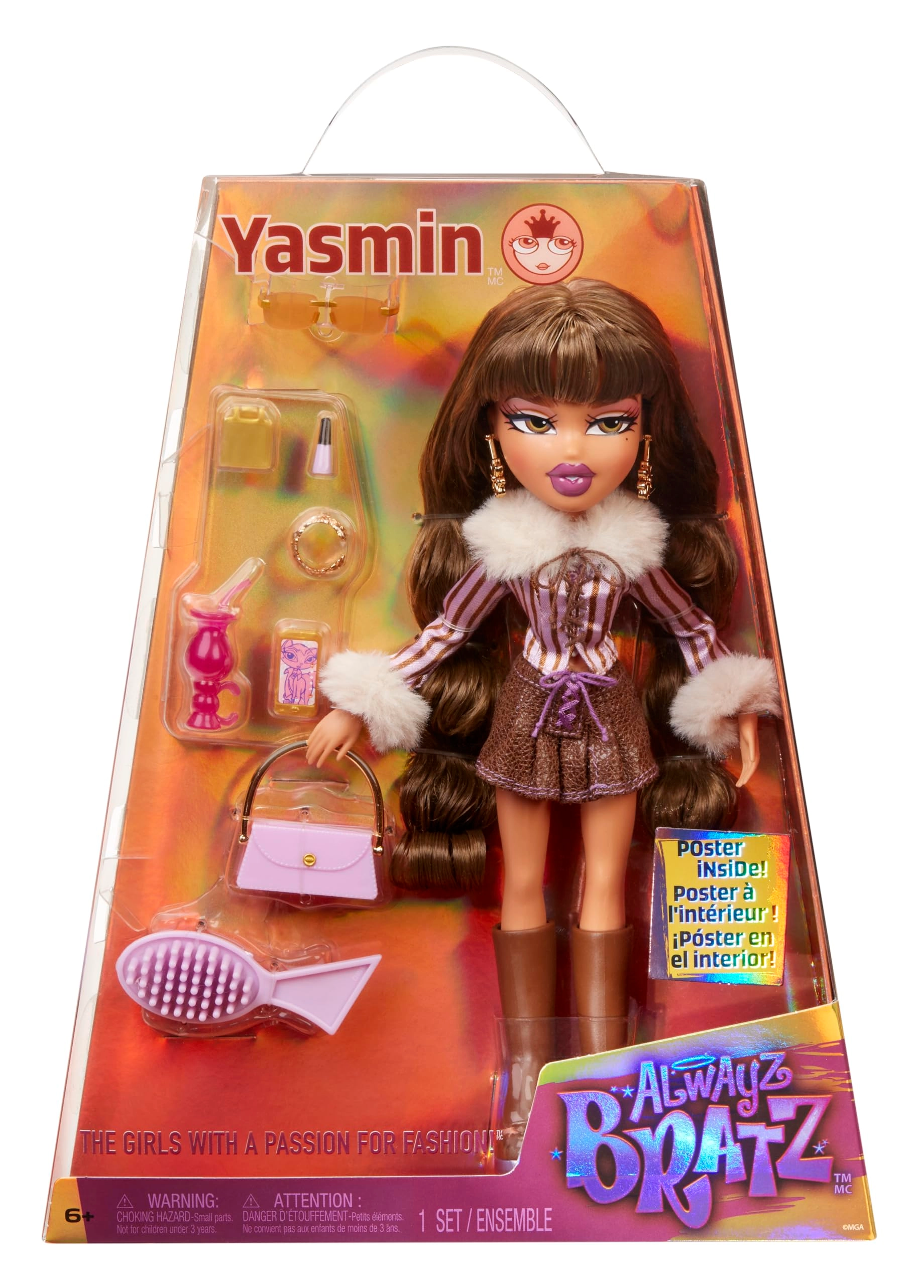 MGA Entertainment Yasmin Fashion Doll - Alwayz 10 Accessories Posters Ages 6+