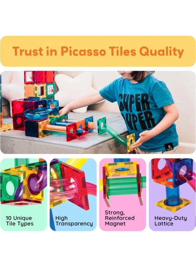 Magnetic Marble Run Set (PTG70) - Multicolor