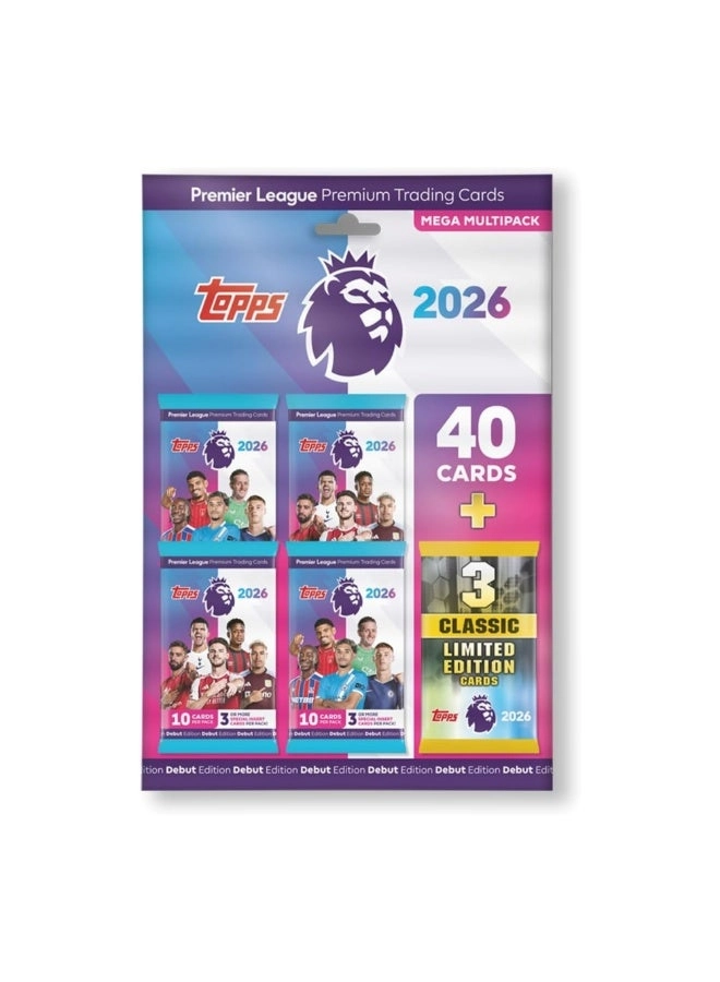 Topps Premier League 2025/26 - Mega Multi Pack - 43pcs