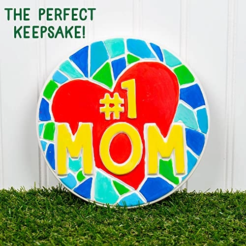 #1 MOM Stepping Stone - 7 in Ceramic