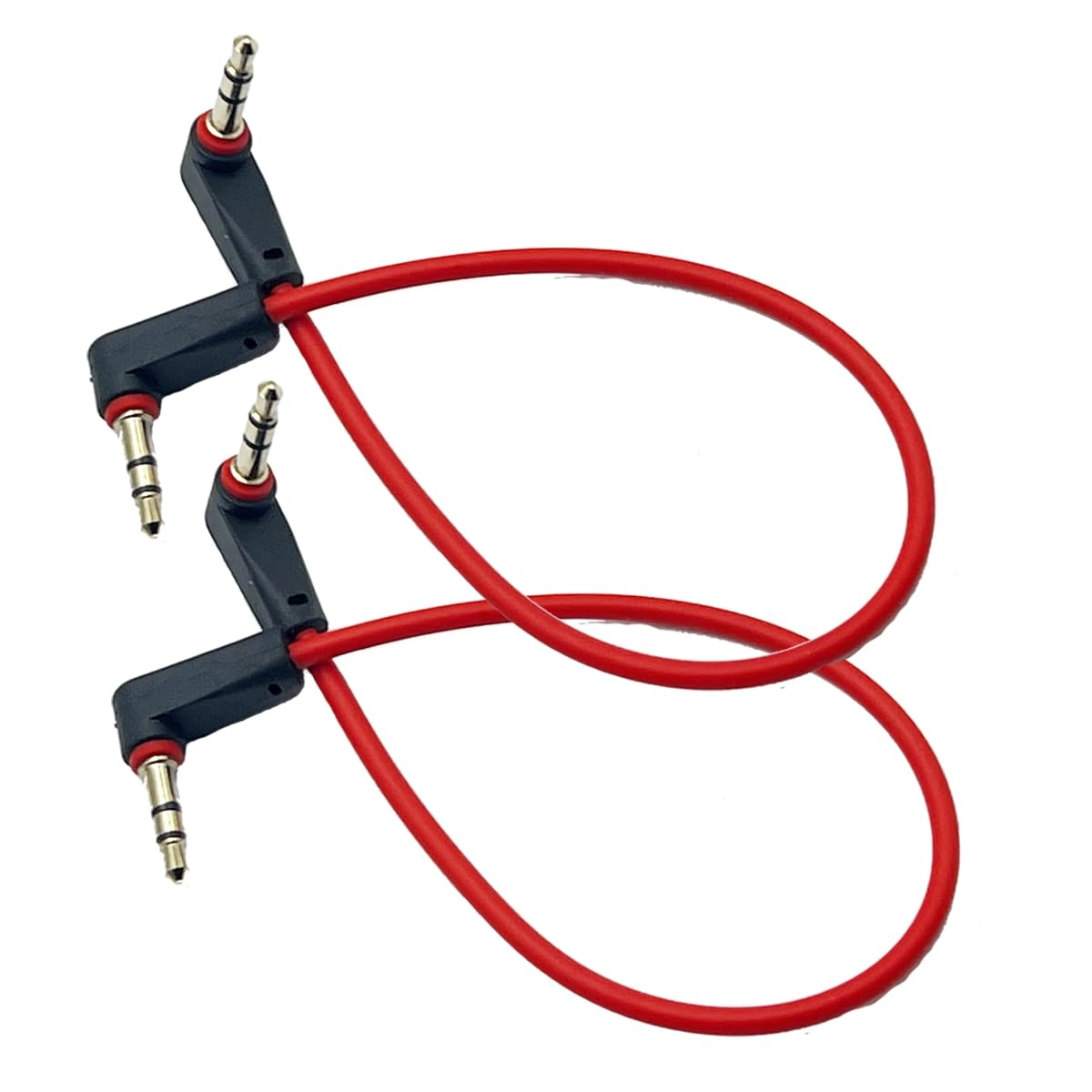 3.5mm TRRS Audio Cable - Right Angle 8 inch 2Pack