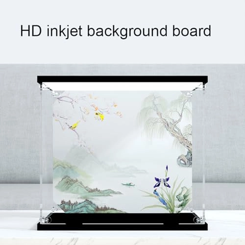 Acrylic Display Case - 25*25*22 cm With Background