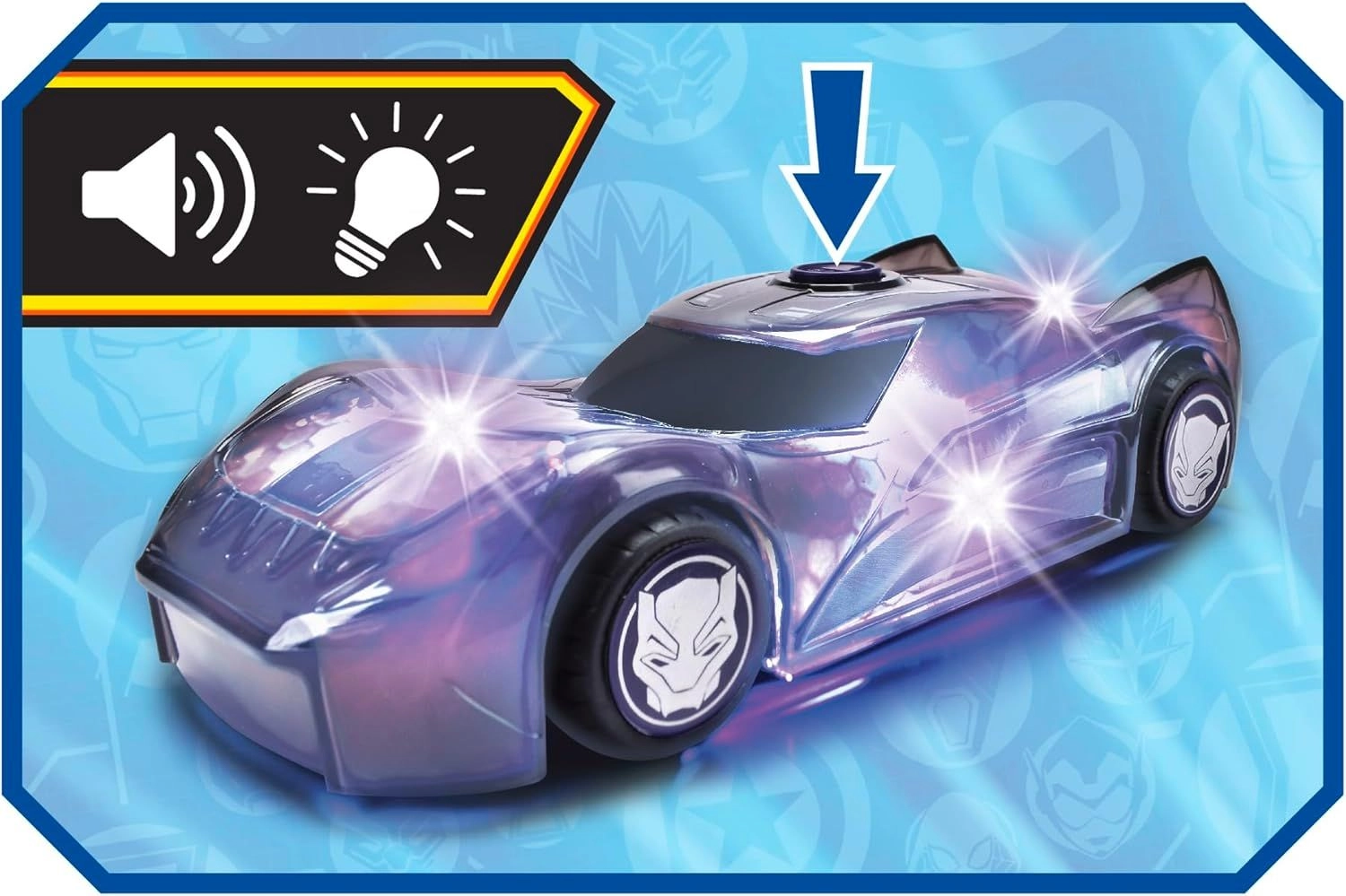 Jada Light Hero Black Panther Car 1:32