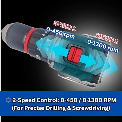 88VF - Cordless Brushless 50-60N.m torque 13mm chuck