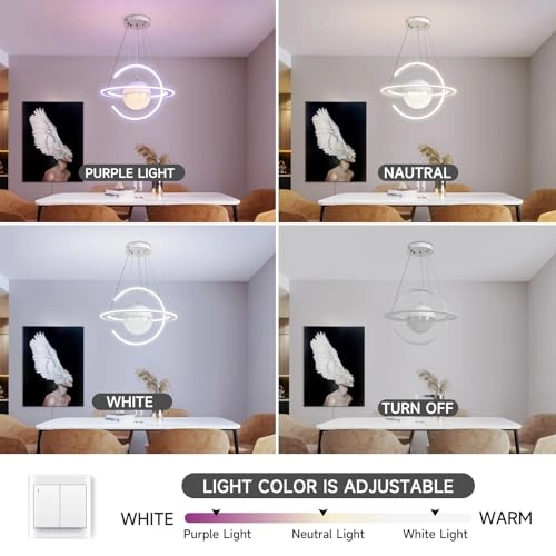 Dimmable LED Chandelier - 3000k to 6000k Dimmable