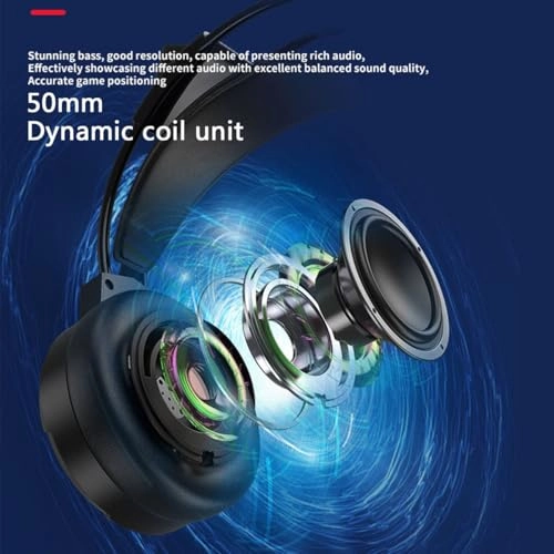 Gaming Headphones with Cat Ears Wired Headphone