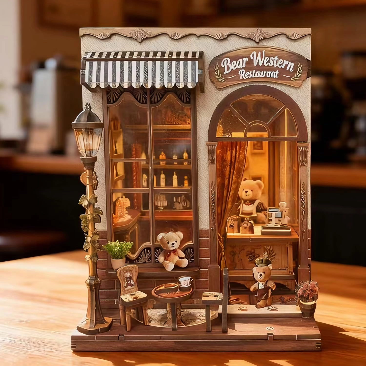 Clesante Book Nook Kit - Cute Bear's Bakery Shop