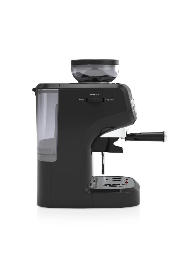 19-Bar Coffee Maker - Integrated Conical Burr Grinder 2L