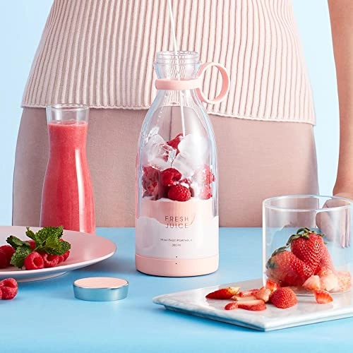 0747256426580 - Portable Smoothie Blender USB Rechargeable Magnetic Charging 4 Stainless Steel Blades