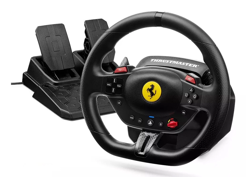 T98 Ferrari 296 GTB Racing Wheel & Pedal Set - black PC PS4 PS5