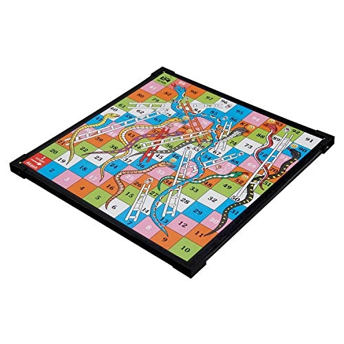 GameZone Wooden Board - Ludo Snakes & Ladders Chess