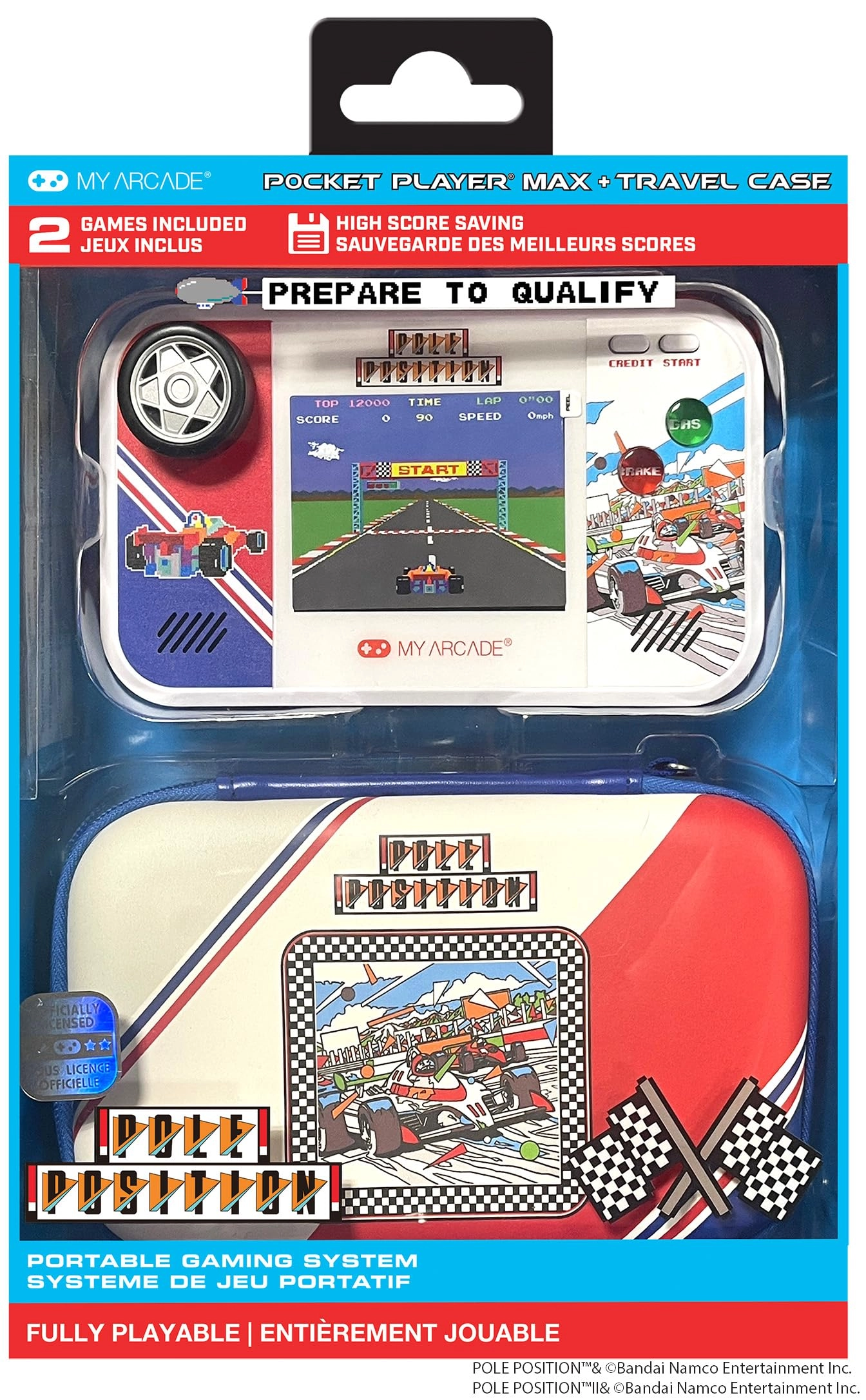 Pole Position Pocket Player Max - 3.5-inch LCD Rechargeable Battery