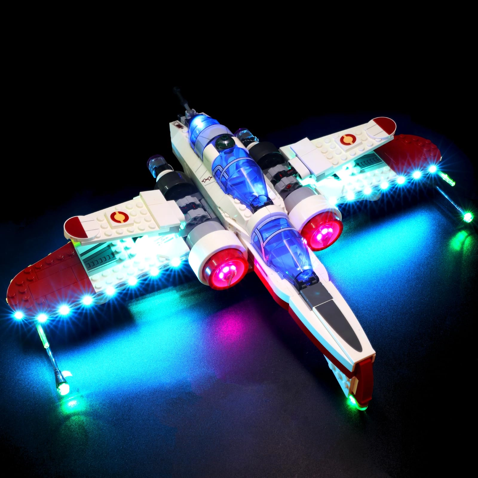 flashebrick LED Light Kit for ARC-170 Starfighter 75402 - USB Battery Box