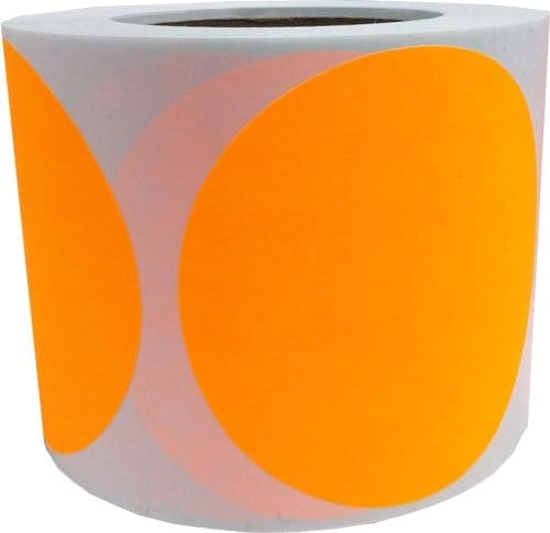 InStockLabels.com Color Coding Labels - 500 4 Inch Round