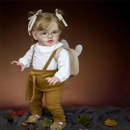 Pippa Reborn Baby Doll - 26 inch Cotton Vinyl Hand-rooted Curly Hair Ages 3+