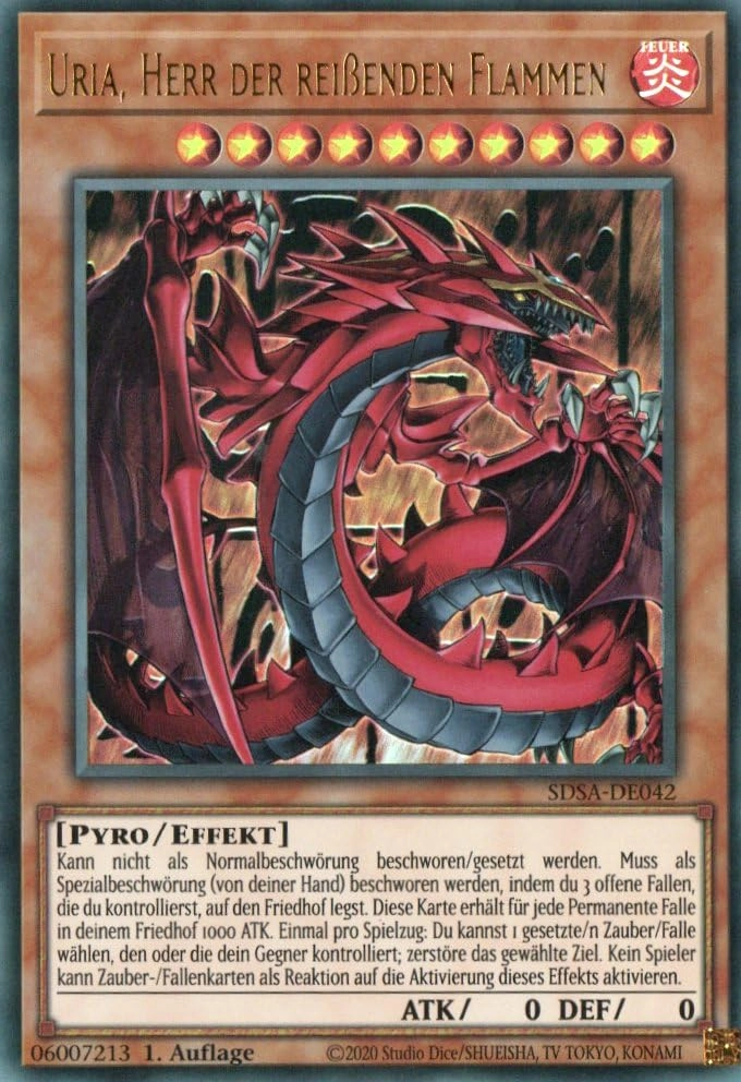 MZTCG Yugioh Uria, Lord of the Rising Flames SDSA-DE042 - German