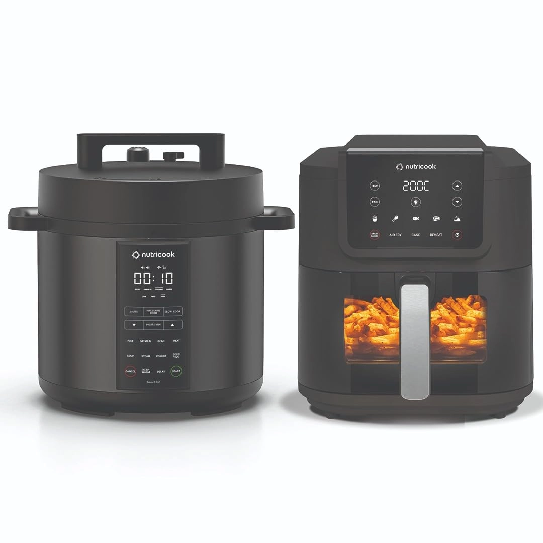 nutricook Air Fryer Slim XL + Smart Pot 2 ON