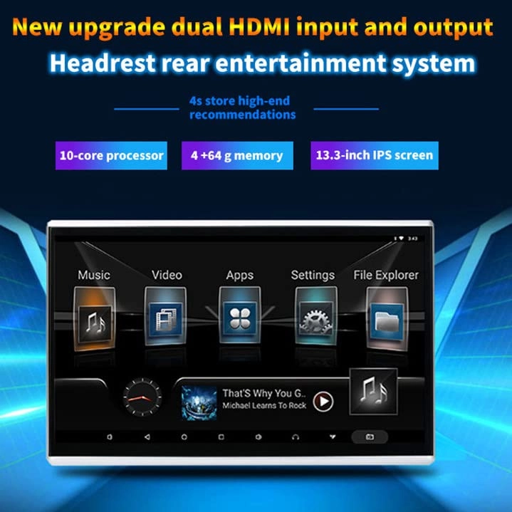 Headrest car monitor - 10.1 inch