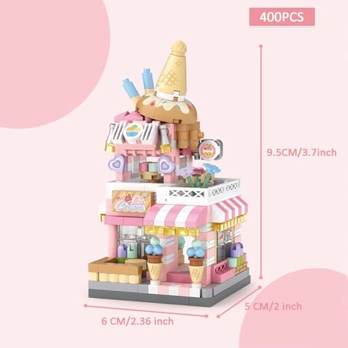 Ice Cream Parlor - 400 pcs + Panda Cafe House - 410 pcs + Photo Studio - 350 pcs + Flower Shop - 390 pcs