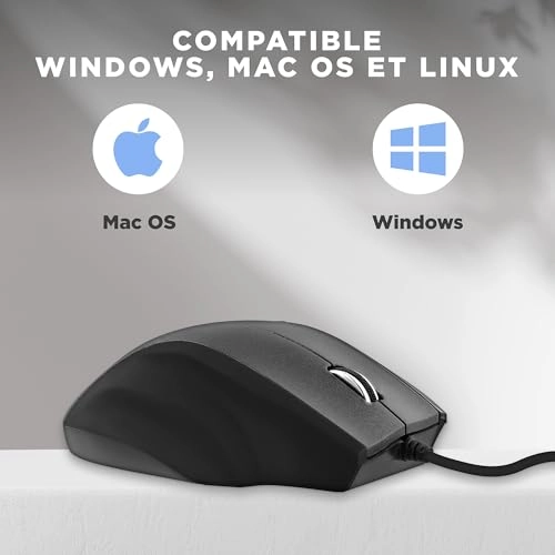 Souris Ergo ergonomique pour droitier - USB