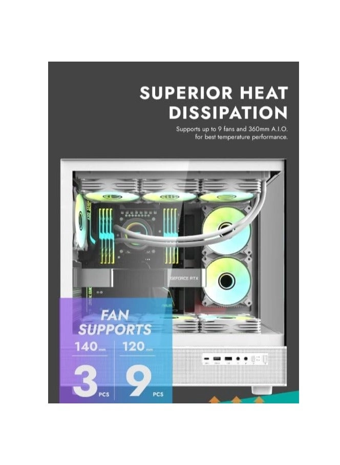 DPX90 - Tempered Glass Panels Mid Tower