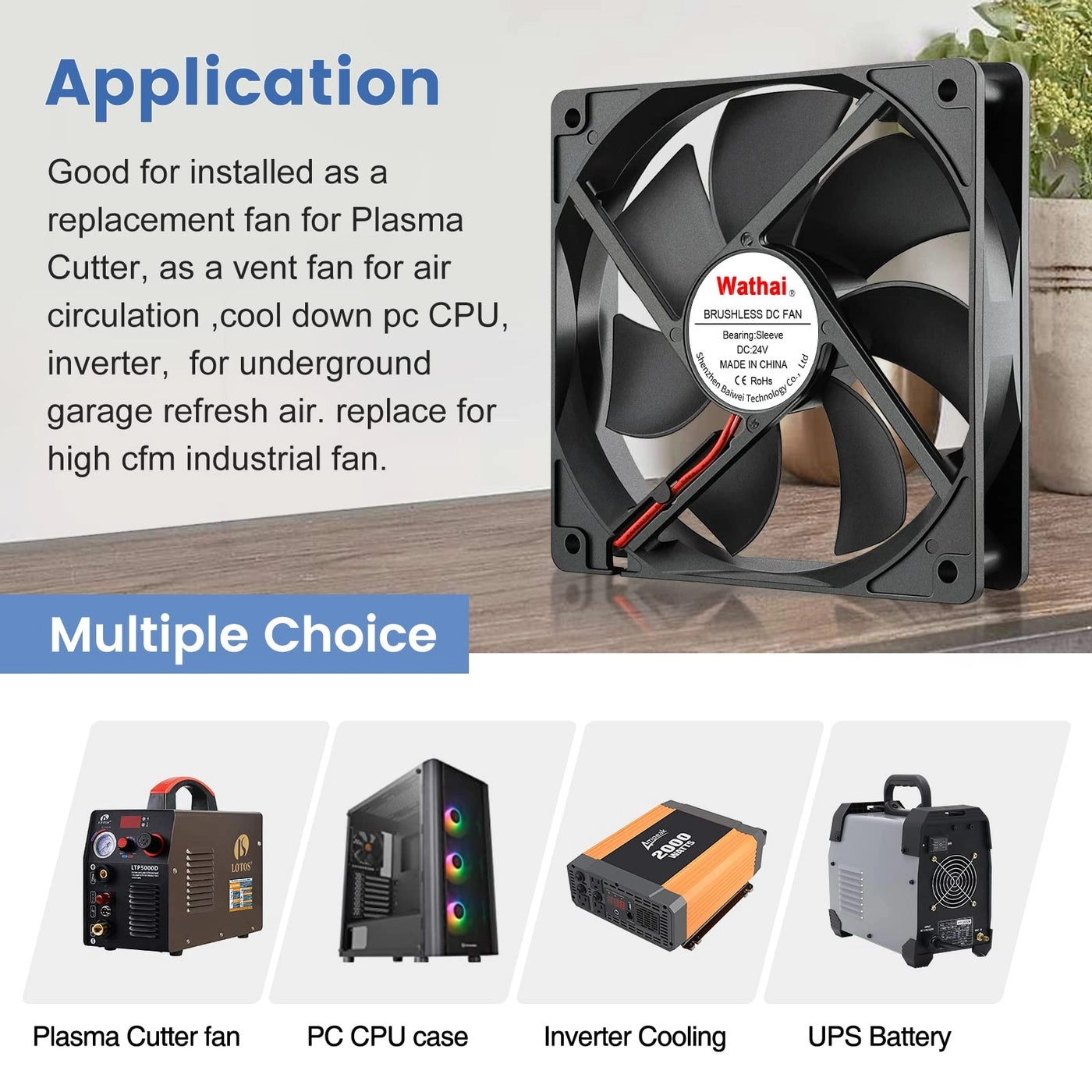 DC Brushless Cooling Fan - 120x120x25mm