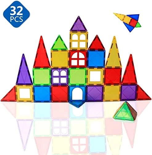 Magnetic Tiles - 16 months and up 32 pieces