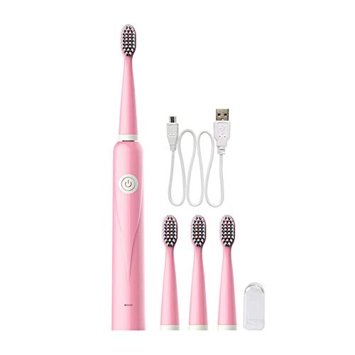 Sonic electric toothbrush - USB rechargeable 6 modes 4 brush heads