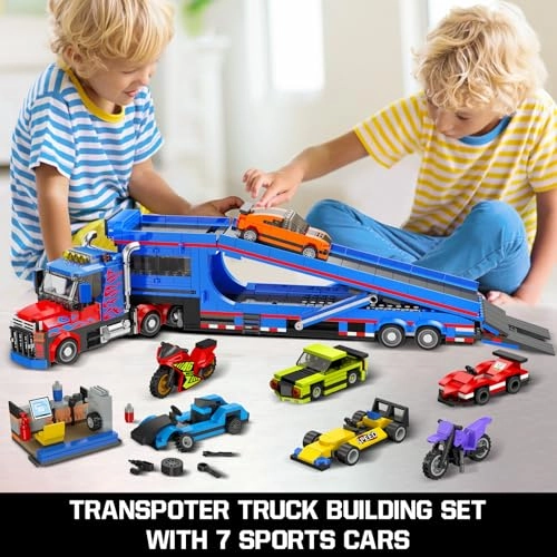 City Car Transporter Truck - 1041 pcs