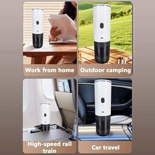 Portable Coffee Maker - 2 in 1 Grind & Capsules 20BAR 7500mAh