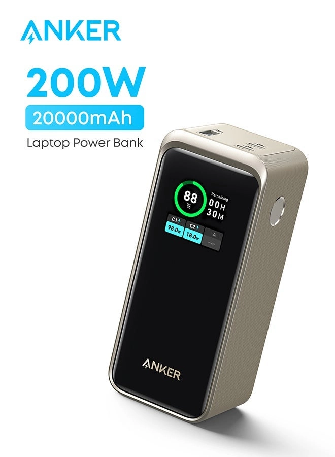 Prime Power Bank - 20,000mAh 200W 1 USB-A 2 USB-C