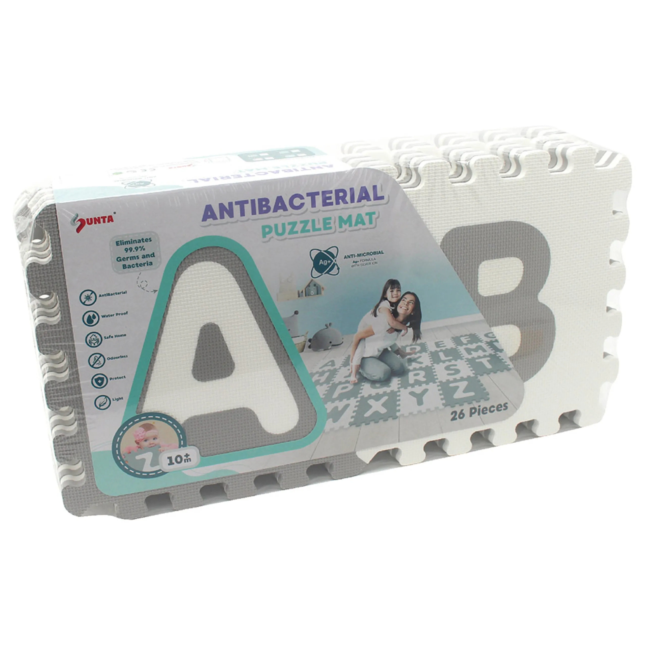 Antibacterial Alphabet Puzzle Mat - 10 Months 26pc